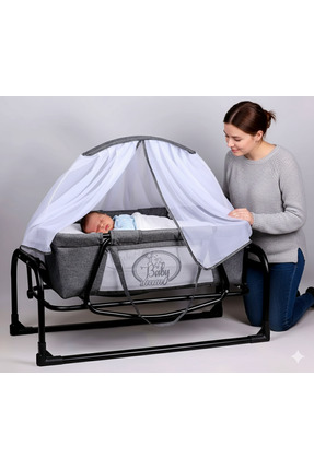 Hobbys Star Lüks Sallanabilir Sabitlenebilir Taşınabilir Sepet Beşik