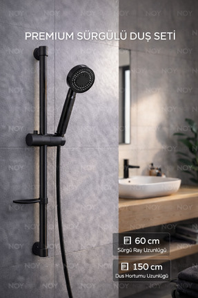 NOY Duş Başlığı Duş Sistemi Sürgülü Premium Seri