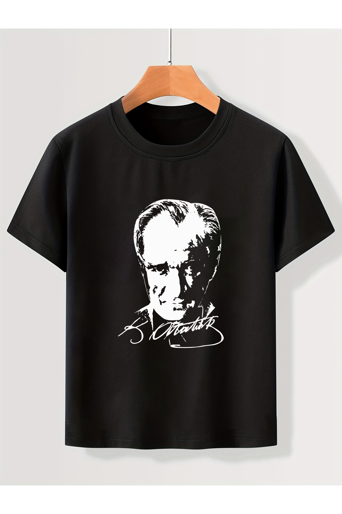 Atatürk Printed 100% Cotton Crew Neck Premium T-Shirt for Adults