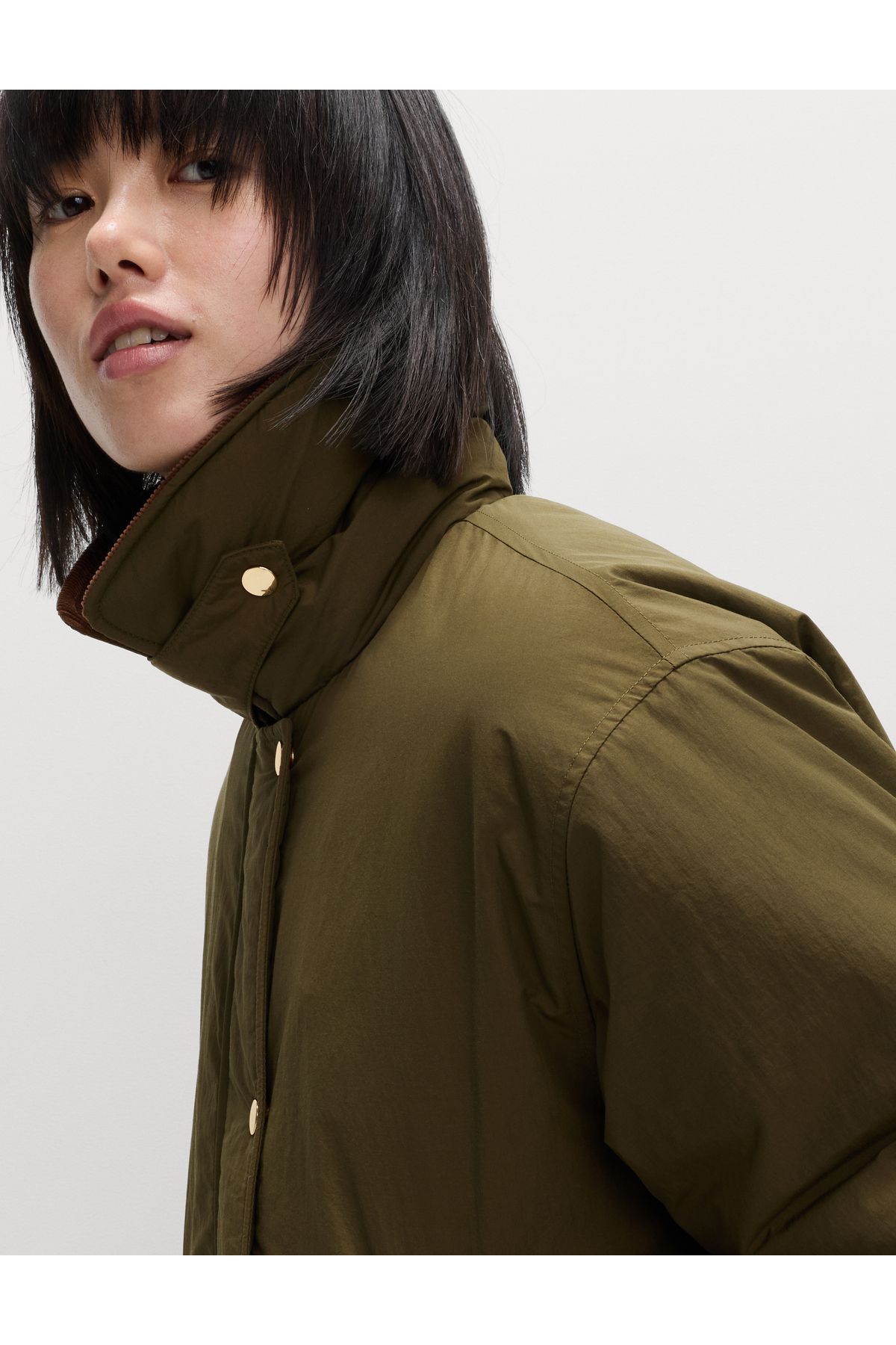 Marks & Spencer  Pamuk Karışımlı Thermowarmth Dolgulu Puffer Mont - Görsel 5