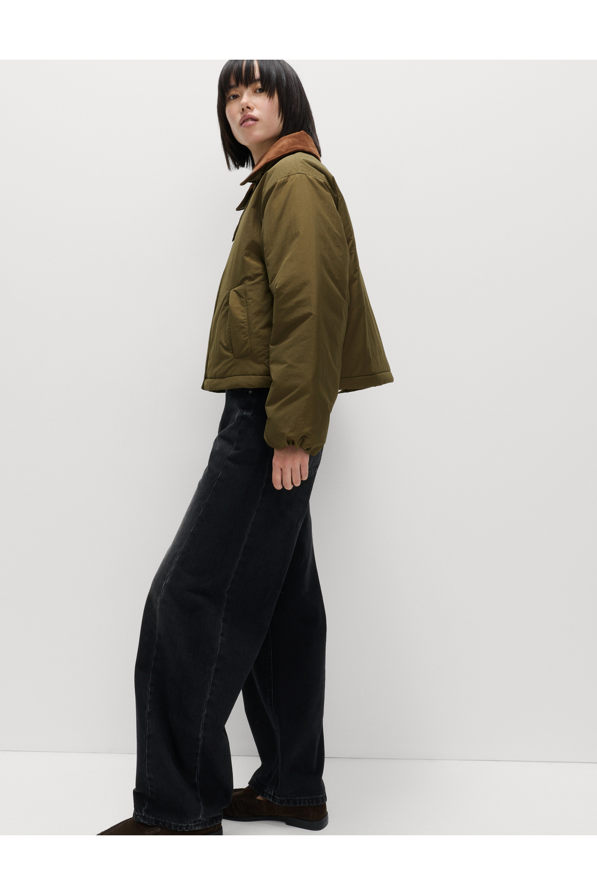 Marks & Spencer  Pamuk Karışımlı Thermowarmth Dolgulu Puffer Mont - Görsel 2