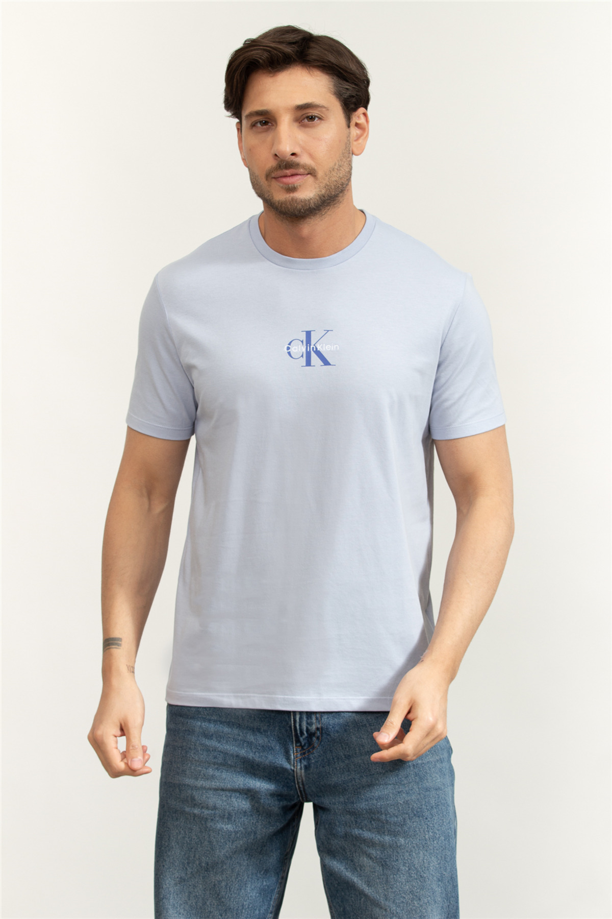 کلوین کلاین تی‌شرت یقه گرد مردانه گرافیکی SS 30S Micro Monologue
