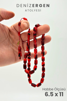 DENİZ ERGEN İmzalı Sıkma Kapsül Kesim Tesbih Bakalit Sistem Takımlı Erkek Hed...