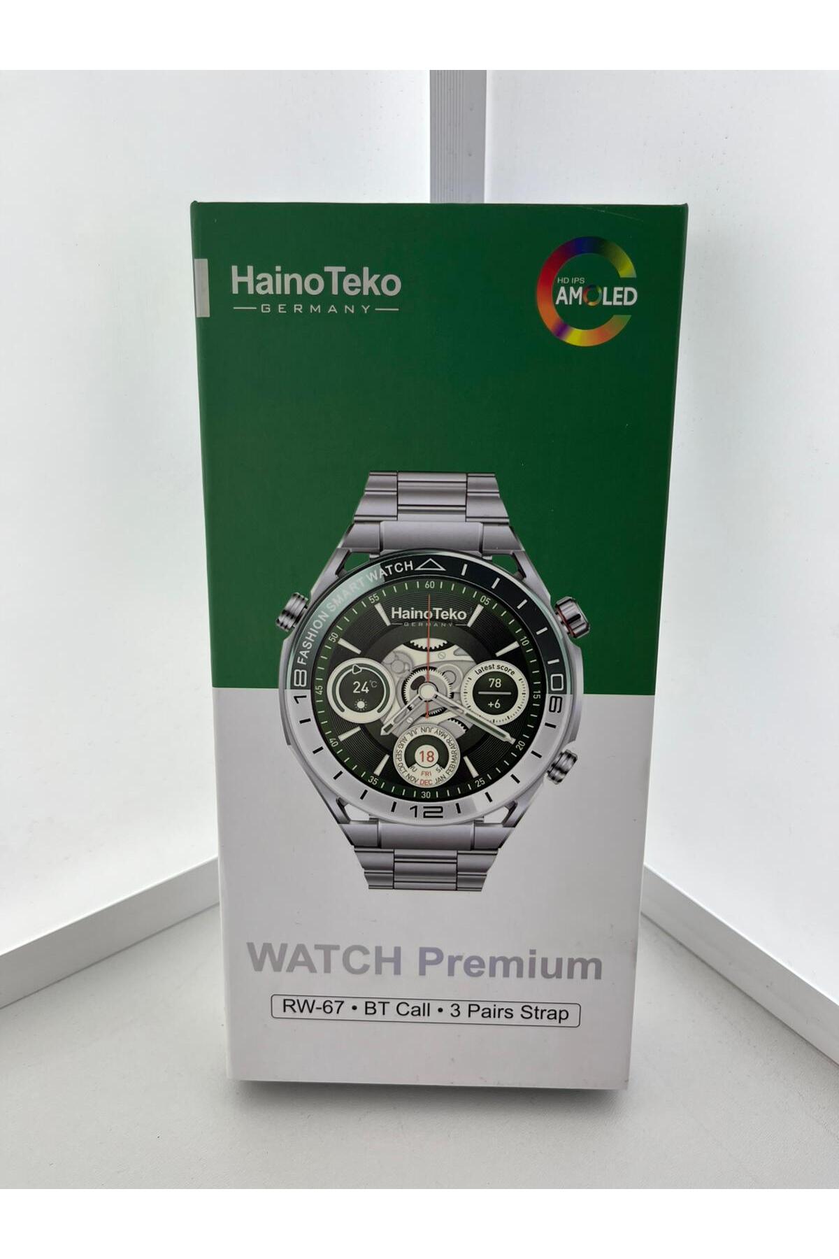 Lizbon HainoTeko RW-67 AMOLED Ekran 3 Kordonlu Premium Akıllı Saat - Fiyatı, Yorumları