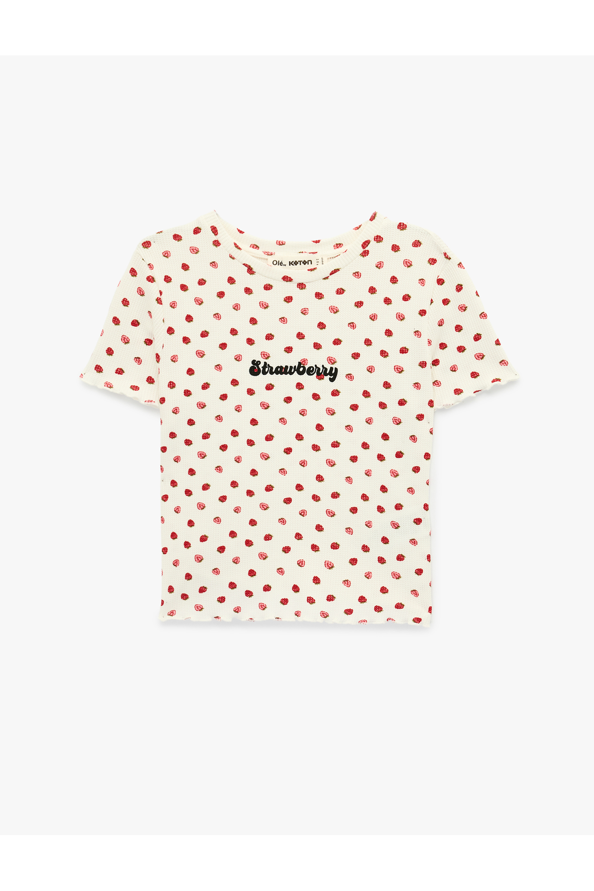 Koton Women'S Ecru Design Printed T-Shirt