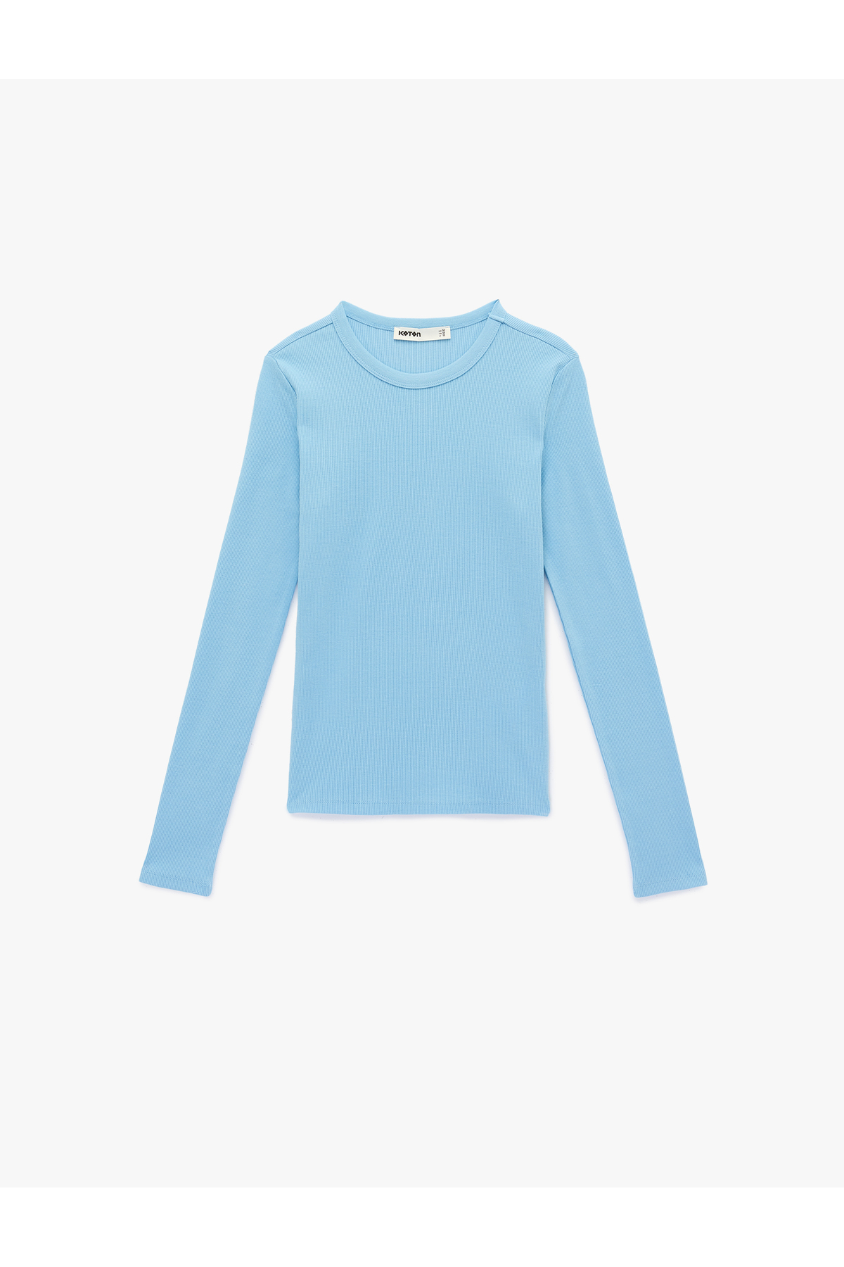 Koton Women'S Blue Crew Neck T Shirt