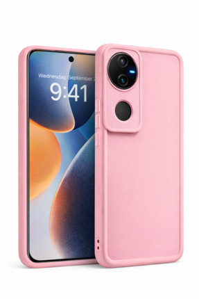 Vissona Vivo V50 Uyumlu Kamera Çıkıntılı Mat Silikon Telefon Kılıfı