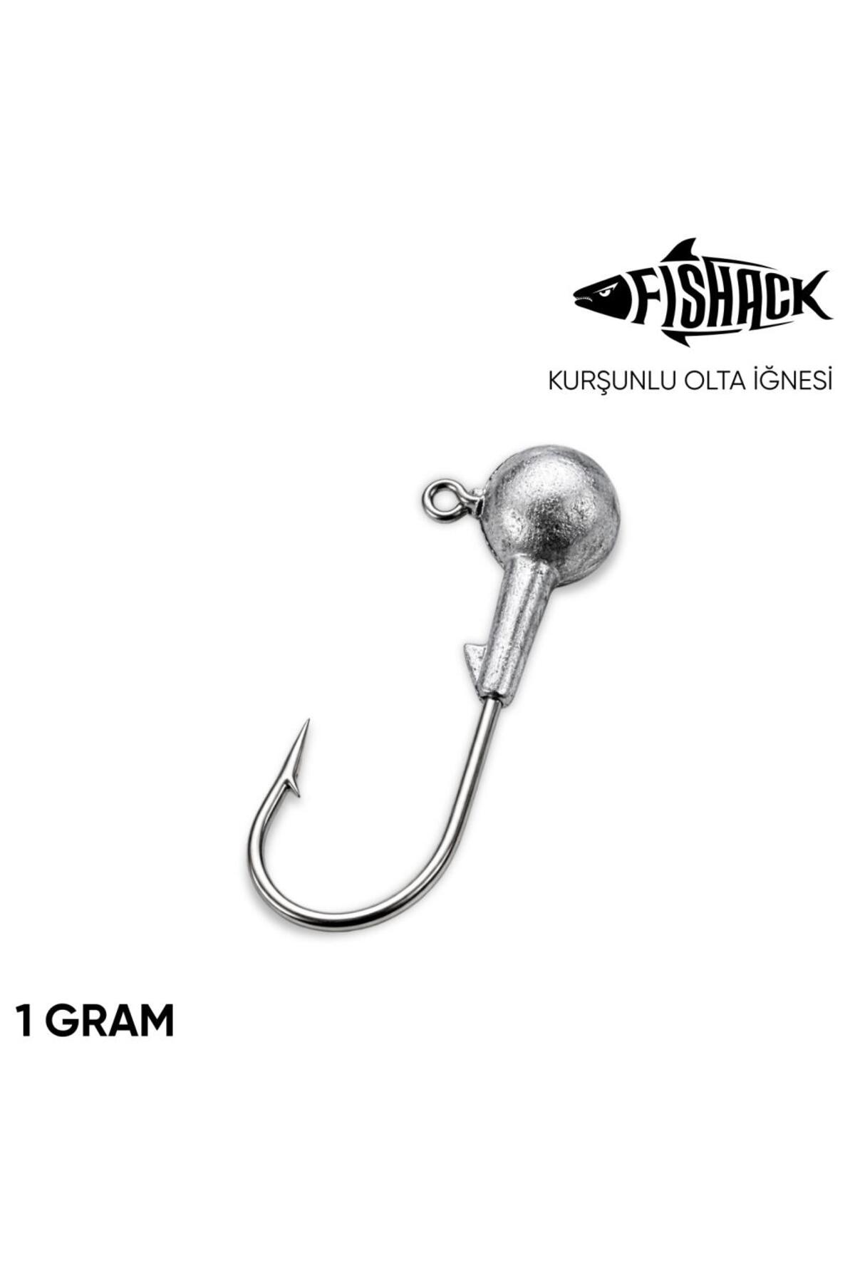 Fishack Jighead - Zoka - Kurşunlu Olta İğnesi - Gümüş - 1 gr