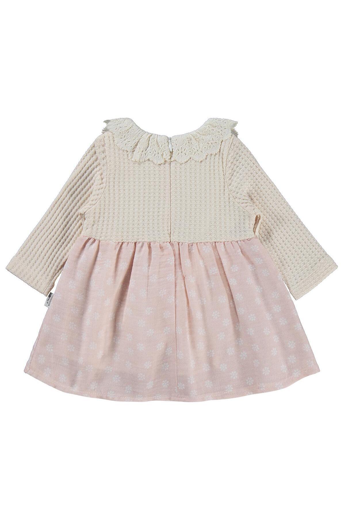 Kumru Lüks Süs Bolerolu Bandanalı 6-18 Ay Elbise - Bej 18-24 Ay fotoğrafı 3 (önizleme)