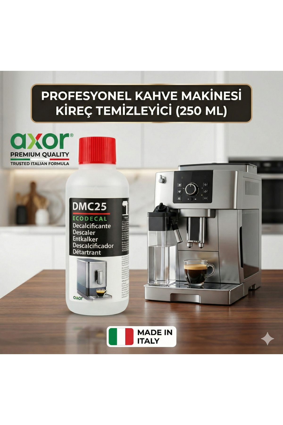 ググググ AXOR Grundig KVA 6230 Premium İtalya Üretimi Kahve Makinesi Kireç