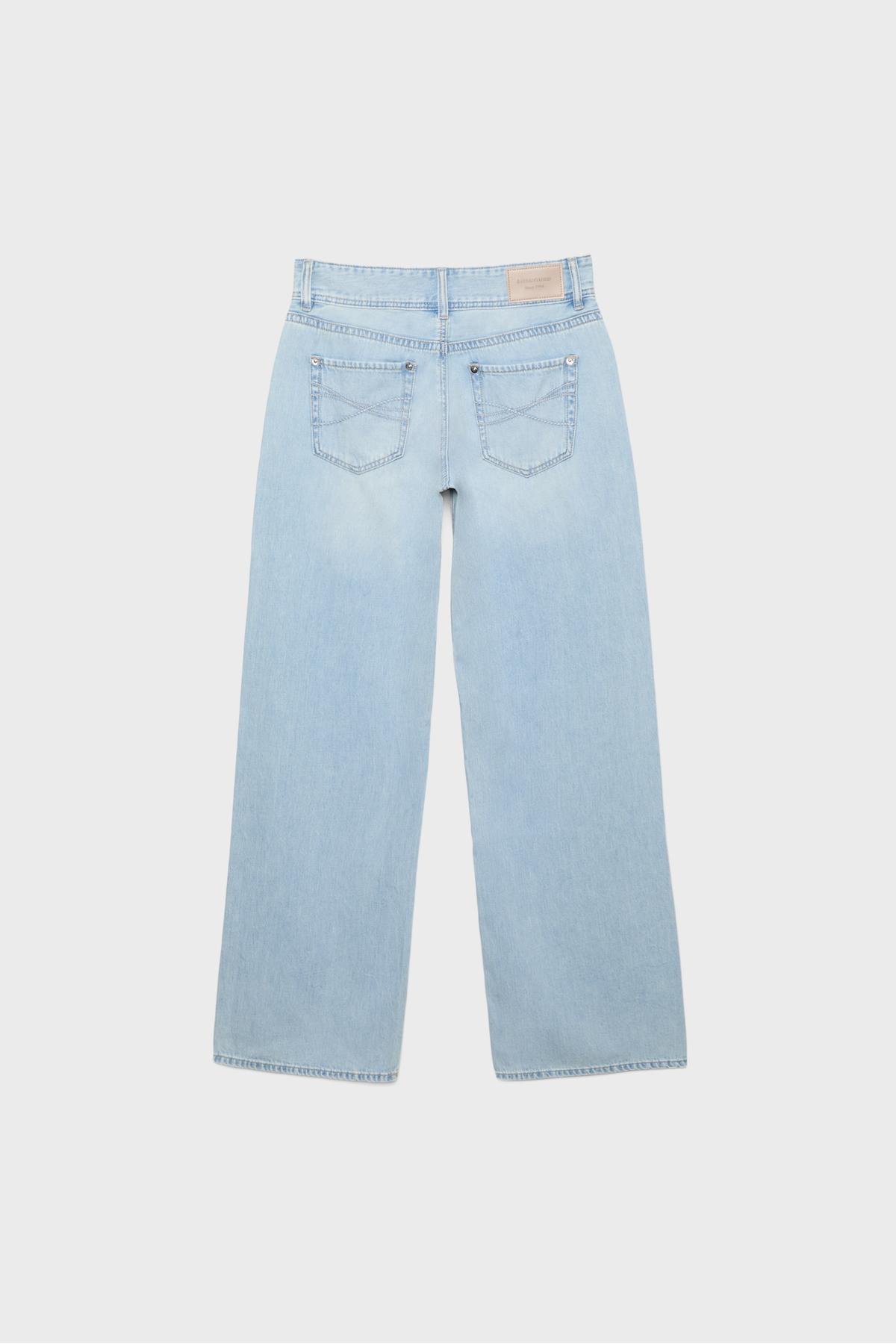 Stradivarius  Düşük bel çift düğmeli jean - Görsel 7