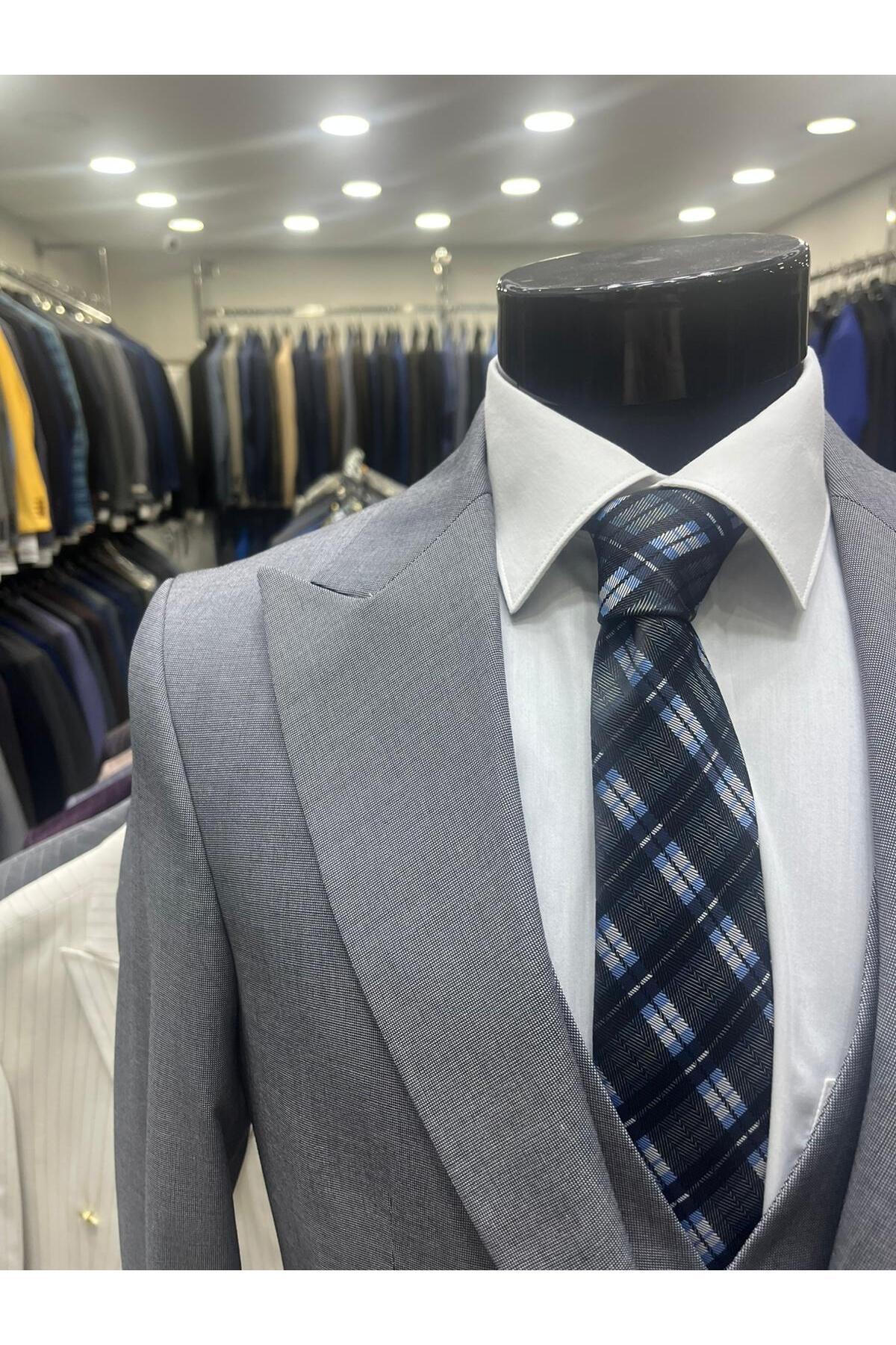 Slimfit Vest Suit — خاکستری MSSYTE — تصویر 3 از 7