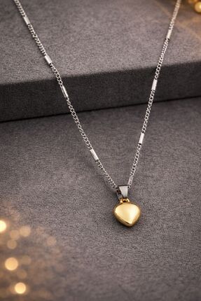 ASMENTUM Çelik Kalp Kolye – Şık & Dayanıklı Tasarım