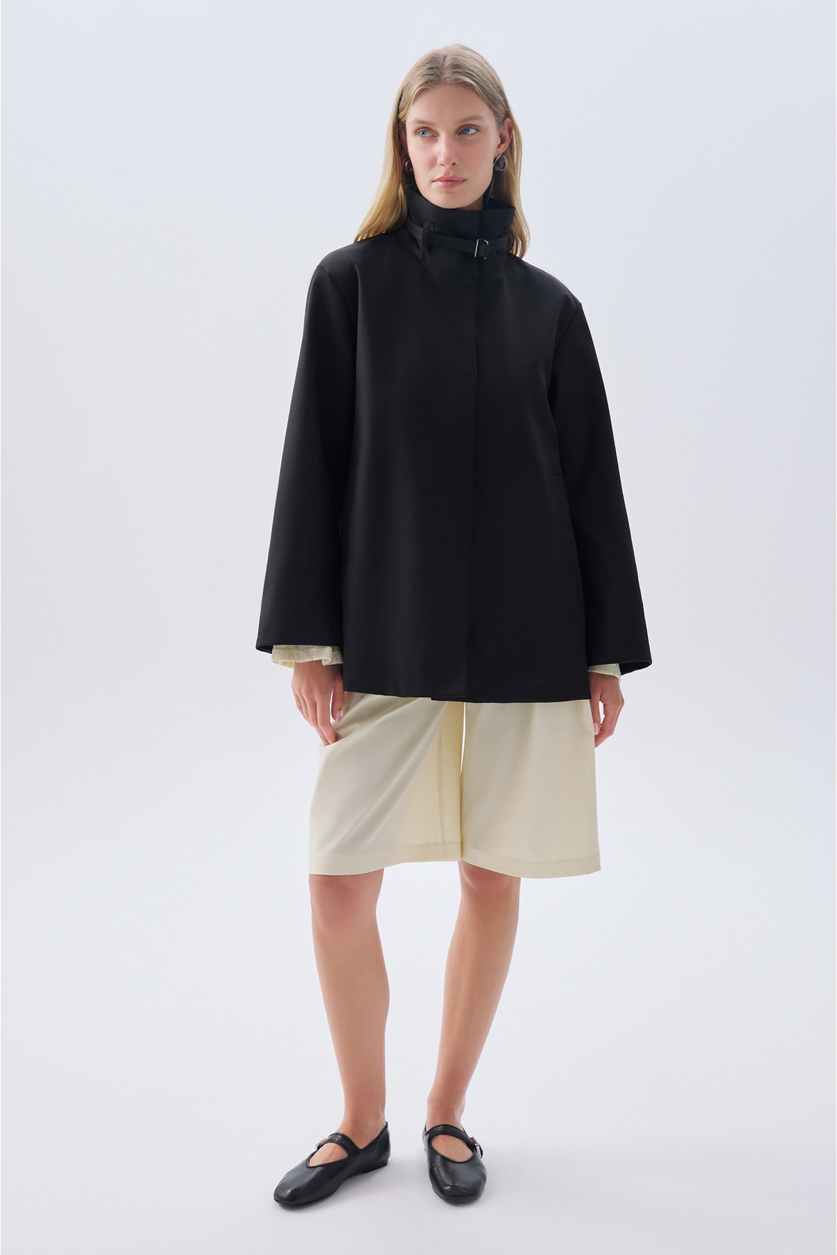 Mudo  KEMERLİ DİK YAKA YAĞMURLUK - Görsel 5