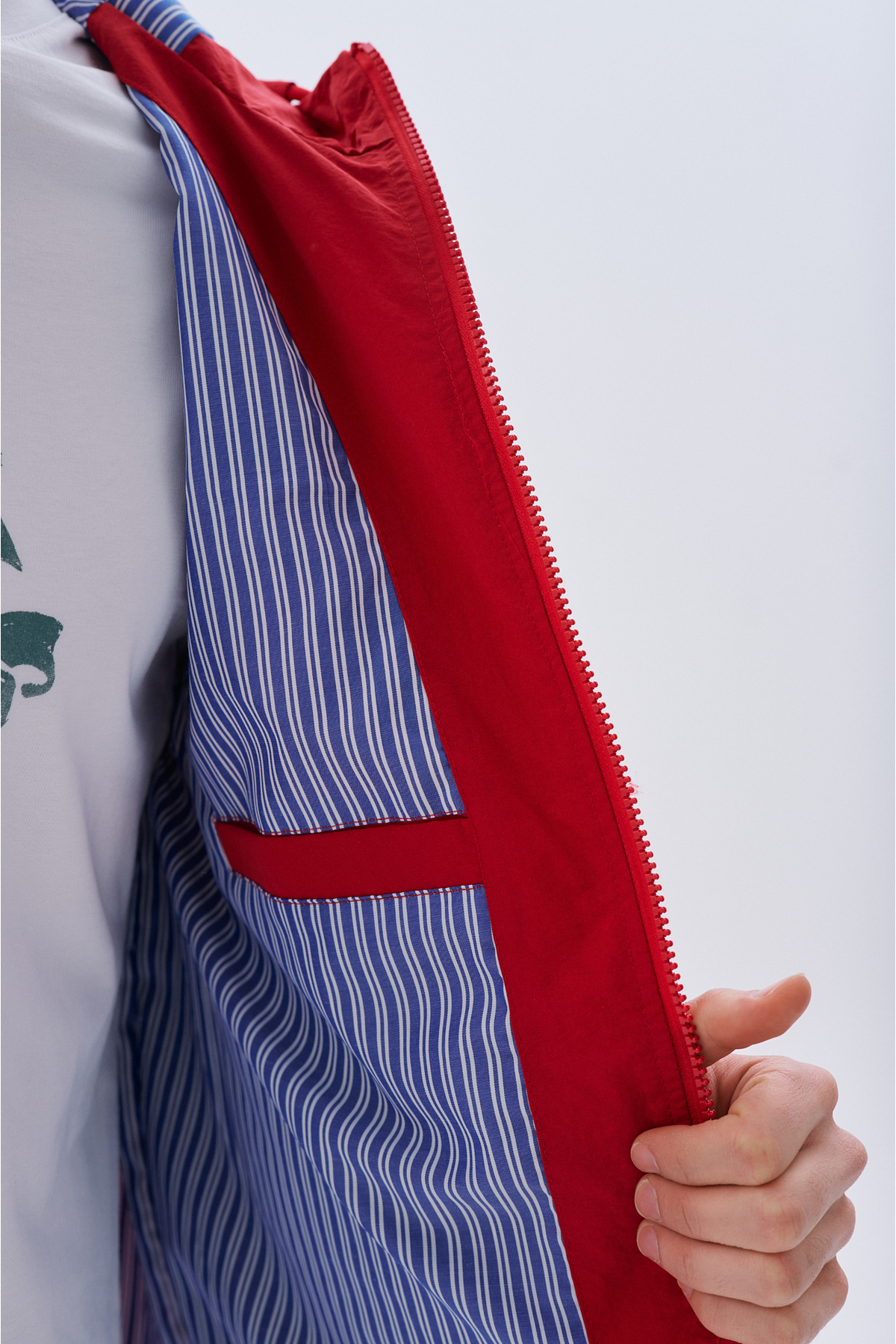 Mudo  NAKIŞLI KAPÜŞONLU YAĞMURLUK - Görsel 3