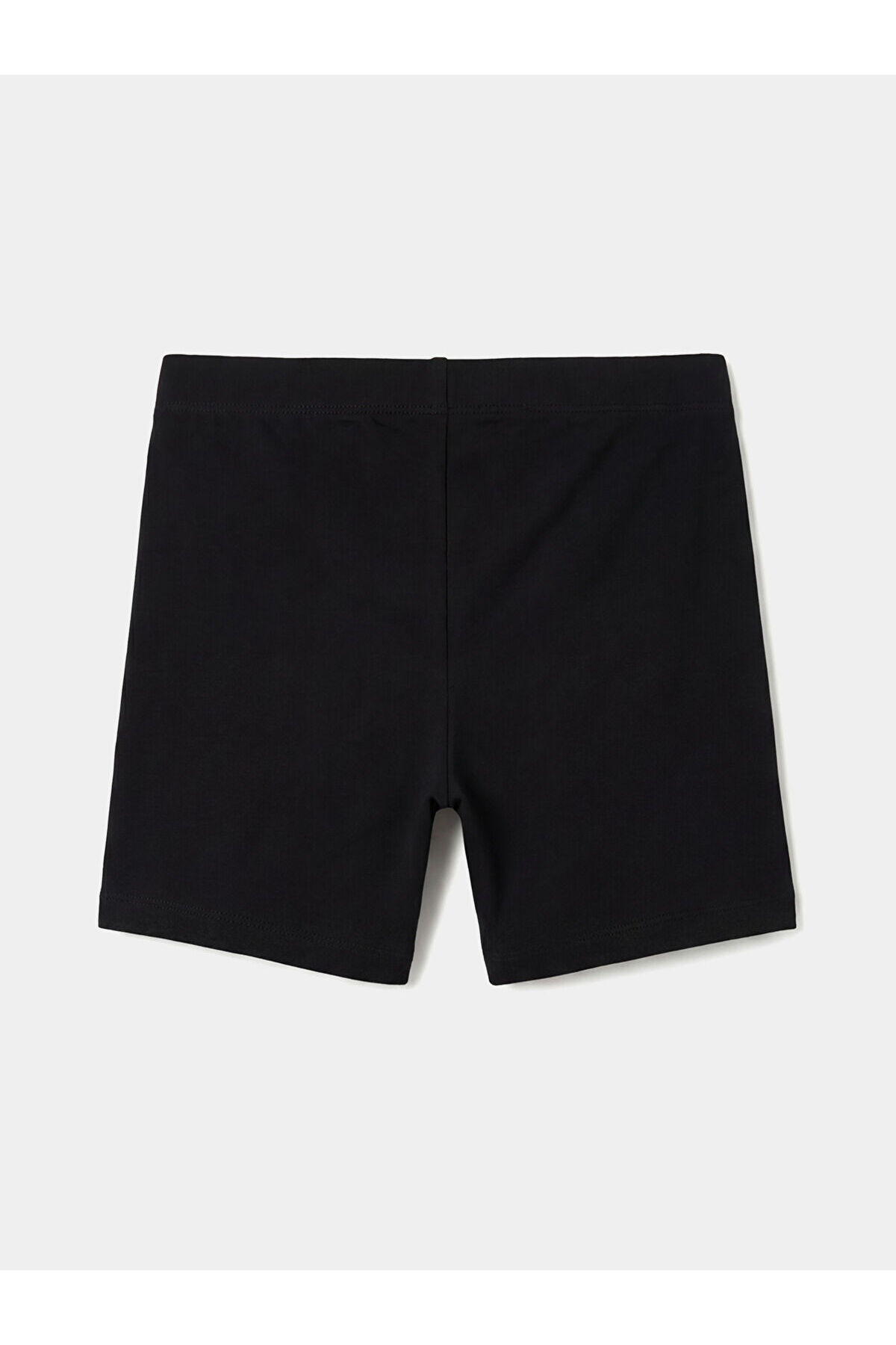 LC Waikiki Elsiva Collection Siyah Beli Lastikli Kız Çocuk Şort Tayt 2'li fotoğrafı 3 (önizleme)