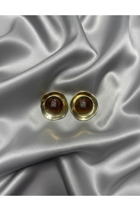 armin KOYU KAHVE SİMLİ KÜPE