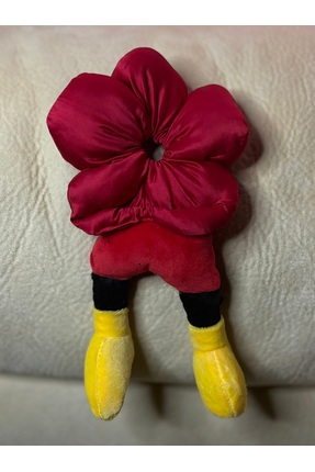 ADAA GIFT Mickeyy Mouse Figürlü Saten Puantiyeli Scrunchie Simit Toka - Çılgı...