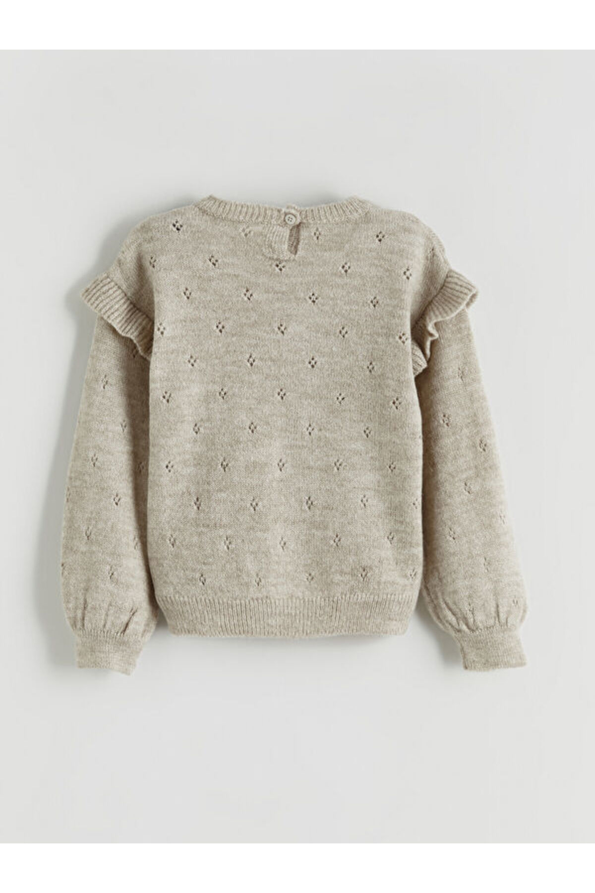 LC Waikiki RMZ GİYİM FARKIYLA Sıfır Roba Yaka Kız Çocuk Kazak fotoğrafı 3 (önizleme)