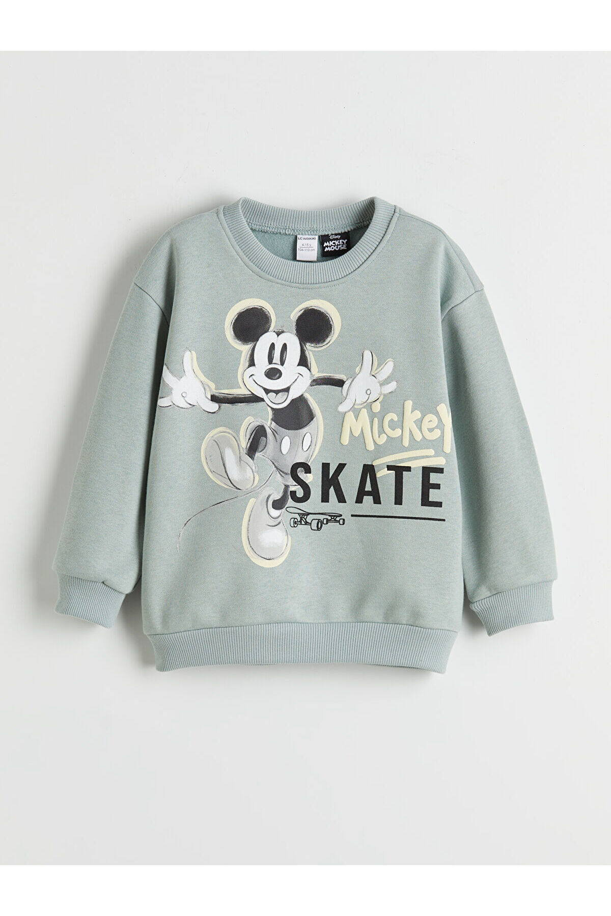LC Waikiki Nevaa Collection Yeşil Mickey Mouse Baskılı Erkek Çocuk Sweatshirt ve Eşofman Altı fotoğrafı 4 (önizleme)