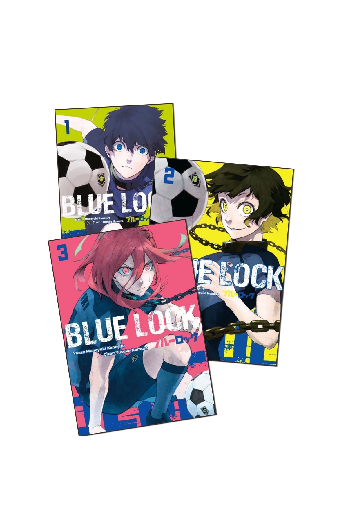 Komik Şeyler Blue Lock 1-3. Ciltler 3 lü Manga Seti - Fiyatı