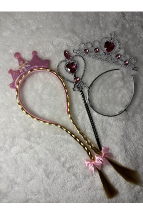 ADAA GIFT Elsa Çocuk Taç ve Asa Seti - Elsa Saç