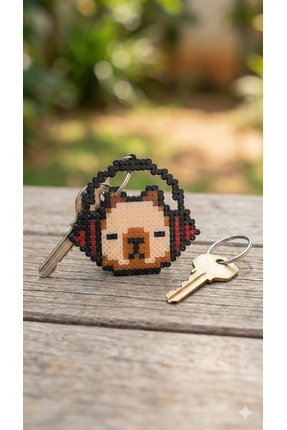 Kerul Capybara Kulaklıklı Anahtarlık