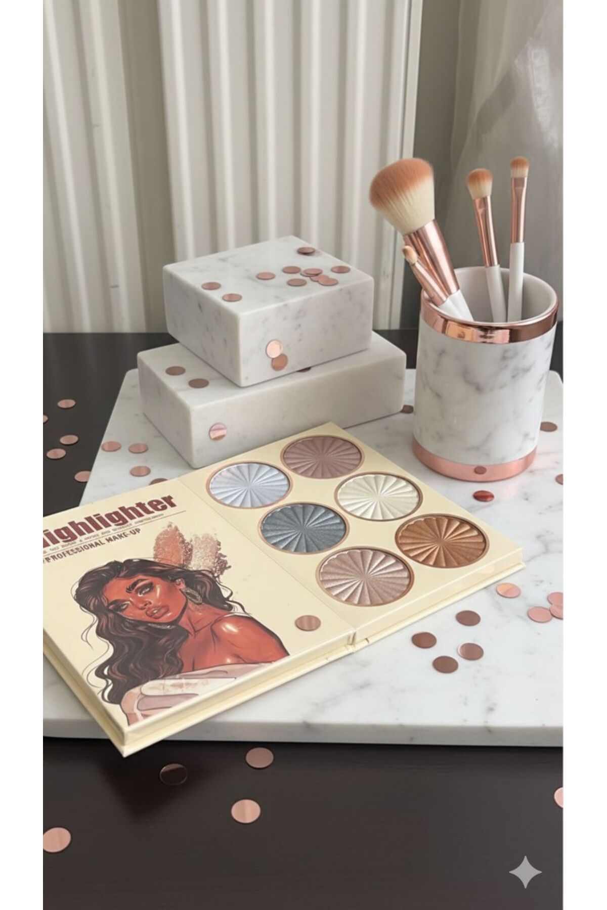 RP Royal Paris Cosmetic Royal glow 6li luxurious shades palette