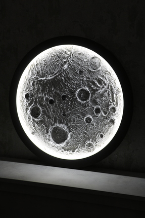 Store BesArt- Led Işıklı Rölyef Dolunay Tablo - Ay Lamba