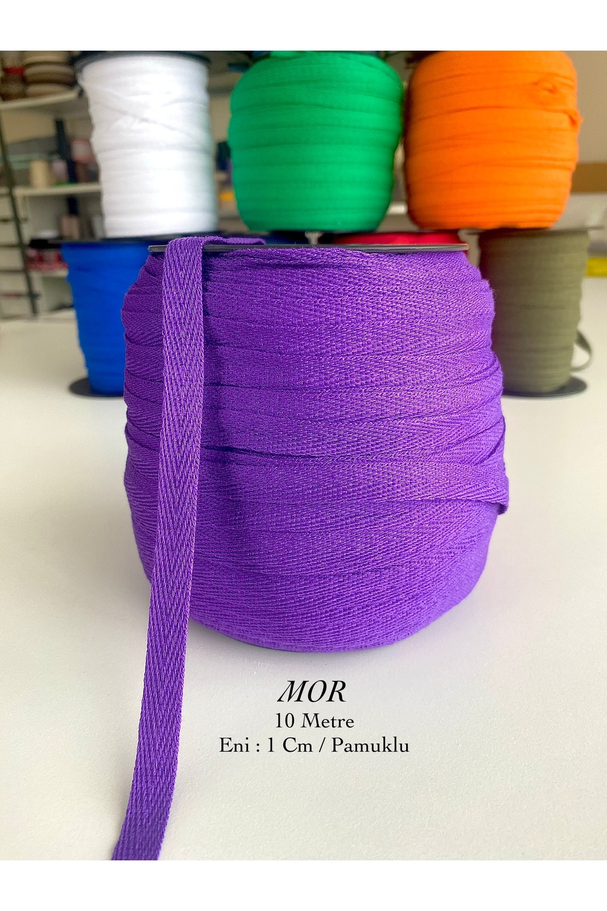 10 Meter Width 1 Cm Purple Cotton Narrow Weave, Herringbone Piping, Ribbon, Extrafor, Seam Sealer