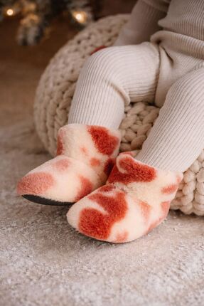 Peppino Bebek & Çocuk Kaydırmaz Tabanlı Ev Botu / Panduf / Kışlık Peluş Bot /...