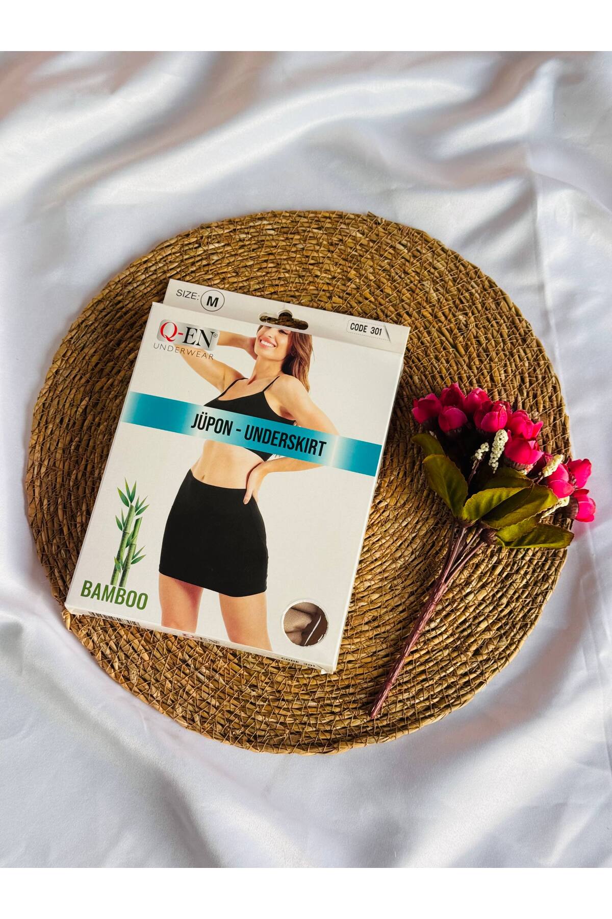 Love Dream Underwear Kadın Jüpon Mini Boy Bambu Kumaş , Etek Astarı , Yumuşak ve Esnek Yapılı görsel 6