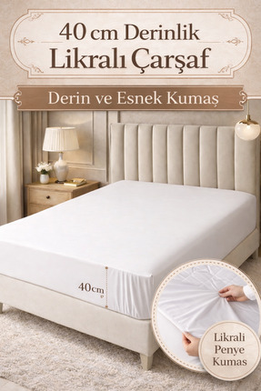 Madame Hiloşş Sıkı Dokuma Penye Lastikli Çarşaf