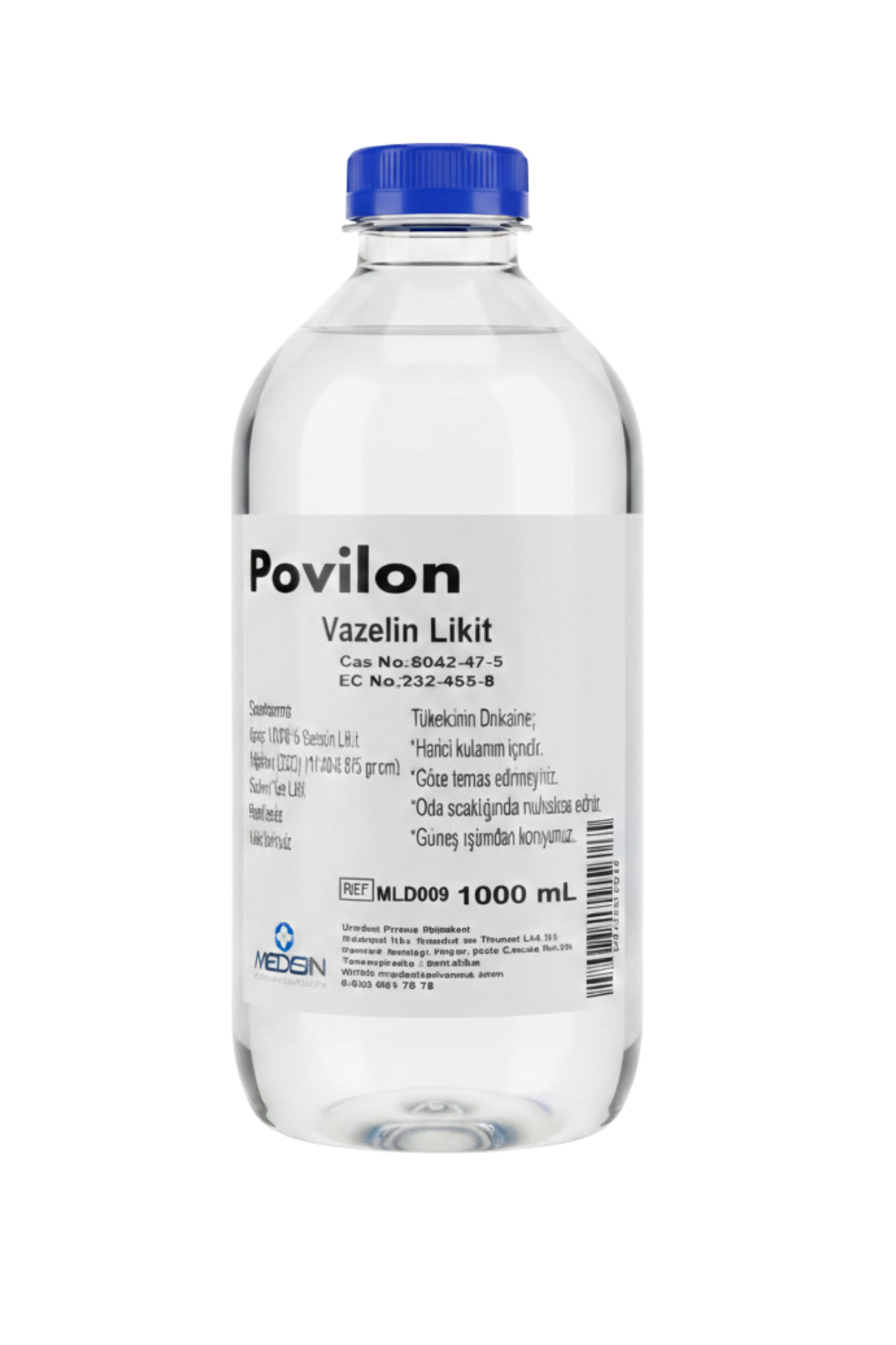Sıvı Vazelin 1 Litre (1000 ml) - Likit Vazelin, Krem ve Losyon Yapımı, Masaj ve Cilt Bakımı — MED014 — تصویر 2 از 2