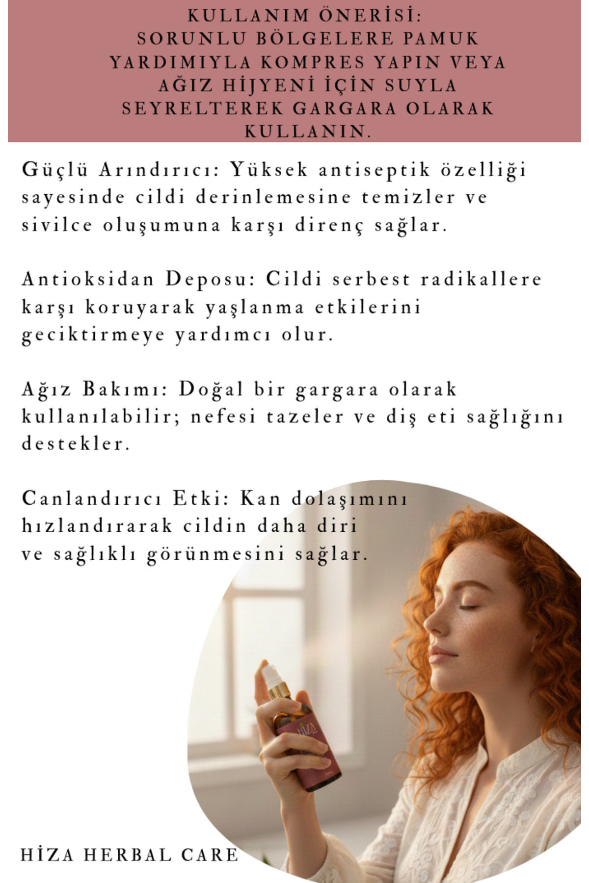 هیدروسل میخک ۱۰۰٪ خالص — HZHİD100KAR — تصویر 5 از 5