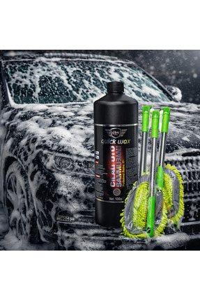 quickwax SERAMİK KATKILI CİLALI OTO ŞAMPUANI 1000ML VE ARAÇ YIKAMA MOPU(YEDEKLİ)
