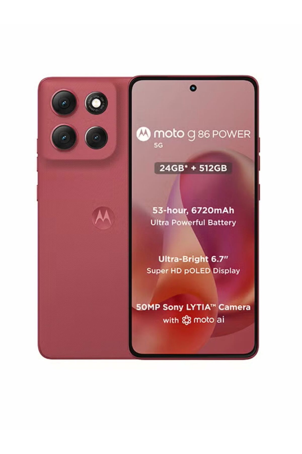 Motorola Moto G86 Power Dual SIM PANTONE Chrysanthemum 8+16GB RAM