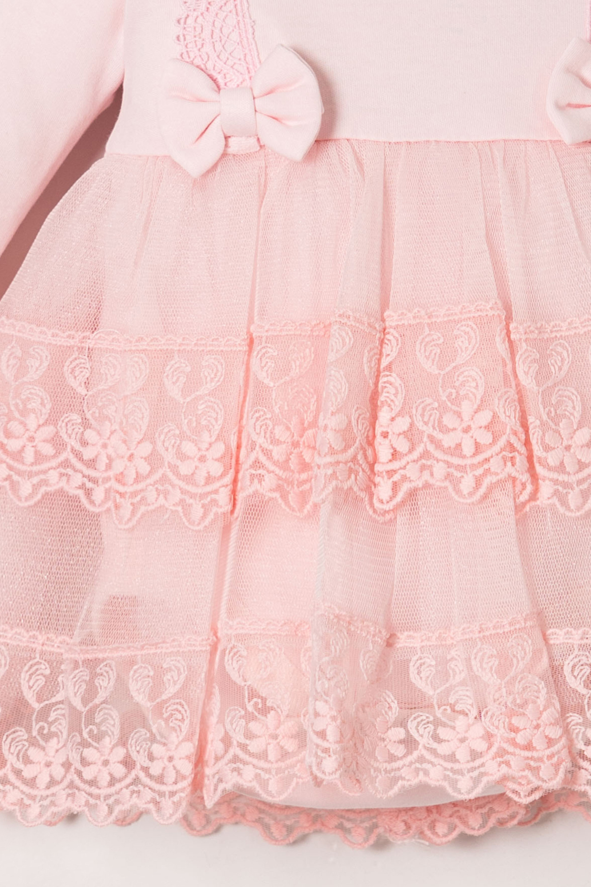 Miniday Baby Kız Bebek Mevlütlük Body Elbise Bandanalı Dantelli Yeni doğan Hastane çıkışı Gelinlik Abiye 6010 fotoğrafı 3 (önizleme)