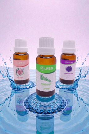 Life In Calm & Bloom Üçlü Bakım Seti Gül Yağı + Biberiye Yağı + Lavanta Yağı ...