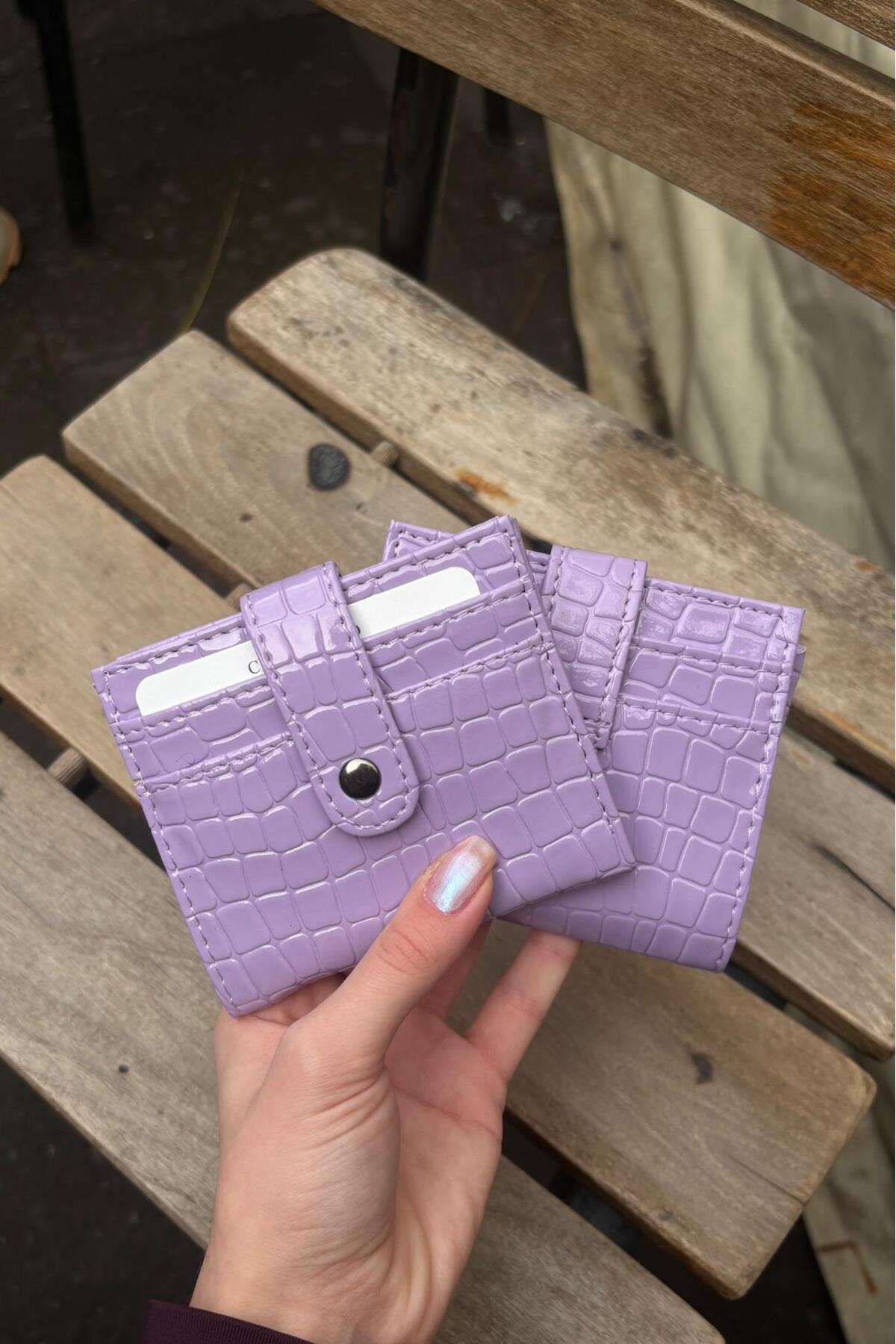 Purple Pink Women's Card Holder and Wallet