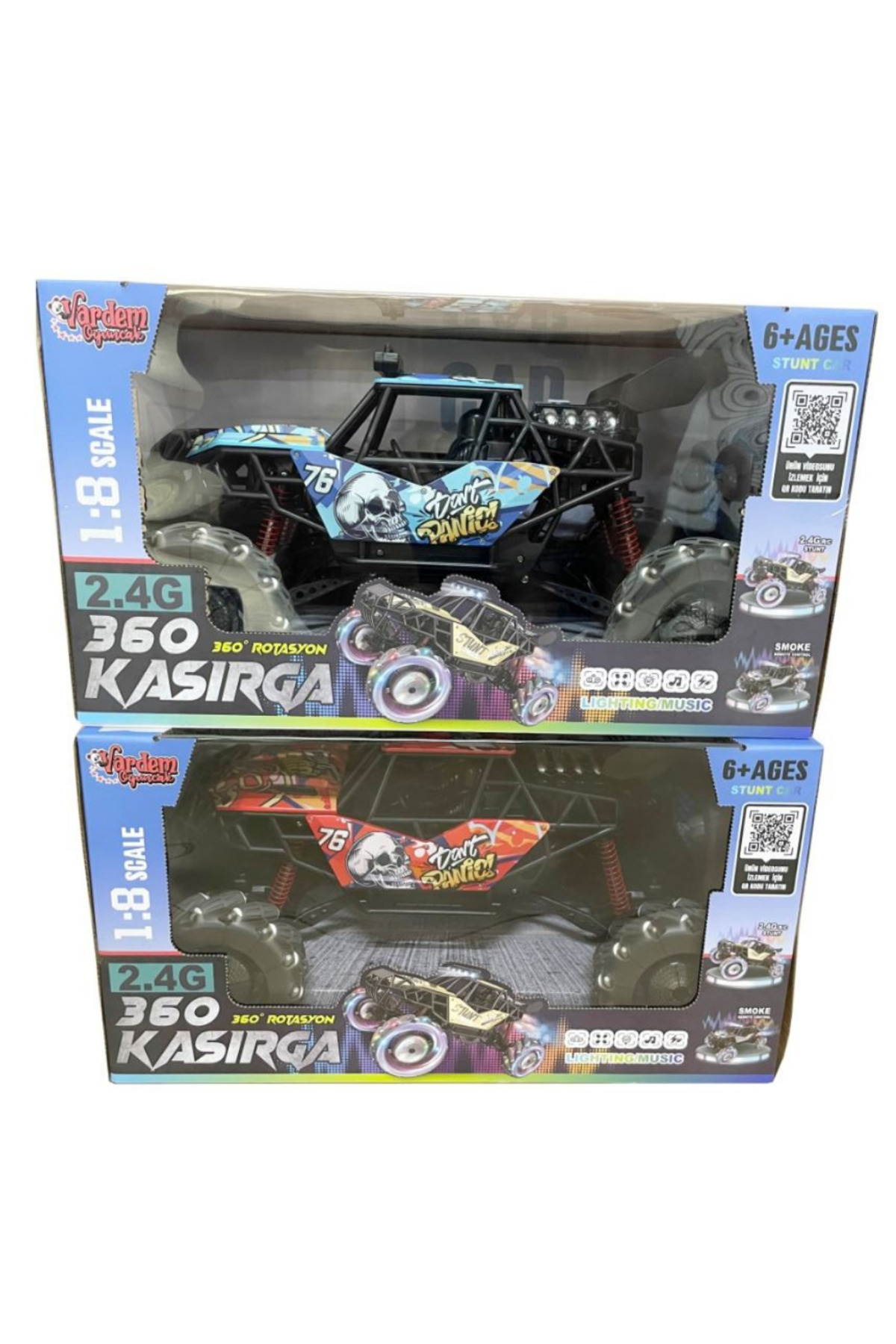 Uzaktan Kumandalı 2.4G Full Fonksiyon 1:8 Off-Road Şarjlı Buharlı Kasırga Araba