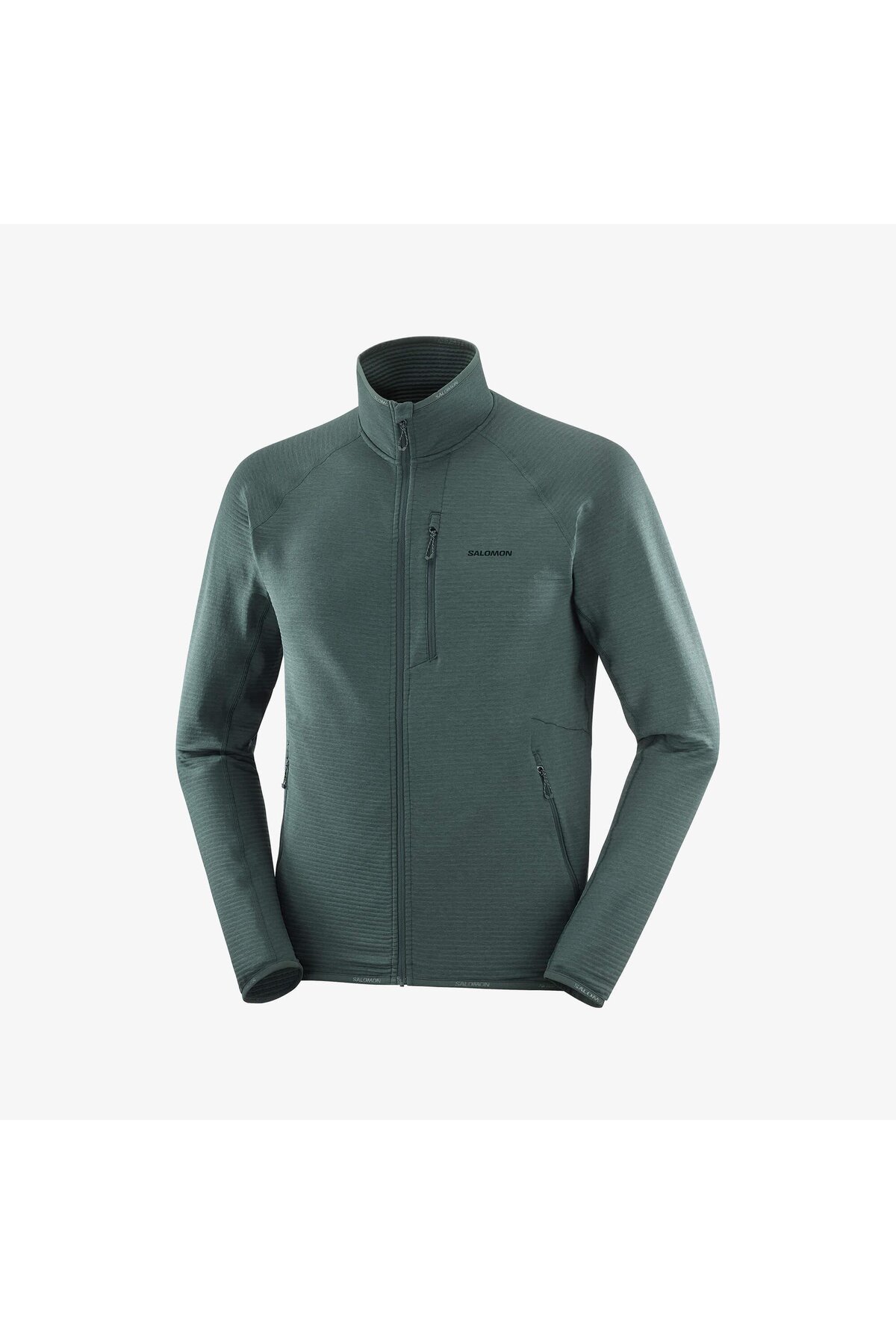 کاپشن مردانه تمام زیپ دار ESSENTIAL LIGHTWARM مدل Green Gables LC2706900 سالومون پلار سافت شل اسپرت Salomon