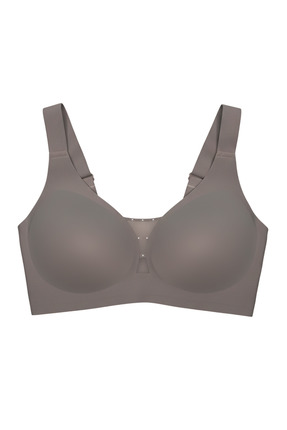 Cottonhill Seamless Bra - Balance | Kahverengi Lazer Kesim Taşlı Dikişsiz Top...
