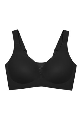 Cottonhill Seamless Bra - Balance | Siyah Lazer Kesim Taşlı Dikişsiz Toparlay...