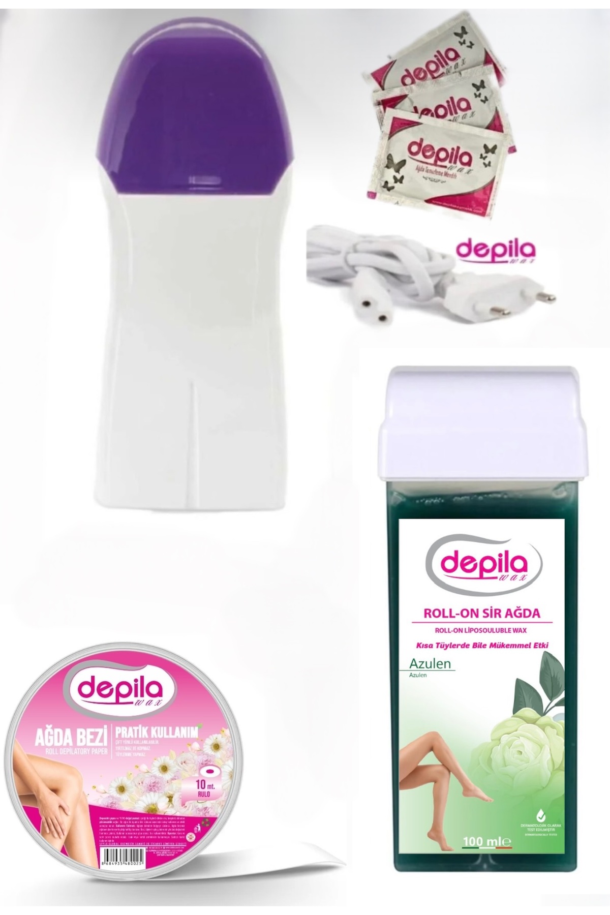 DEPİLA WAX AZULEN ROLL ON SET — azulenset
