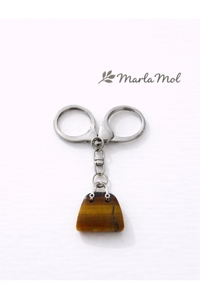 MarlaMol Doğal Taş çanta anahtarlık(kaplangözü)