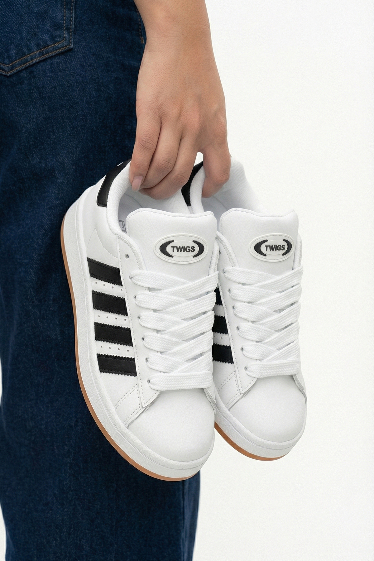 TWİGS TW TONNY WHİTE CMPS Unisex Bağcıklı Ortopedik Spor Sneaker Ayakkabı görsel 4