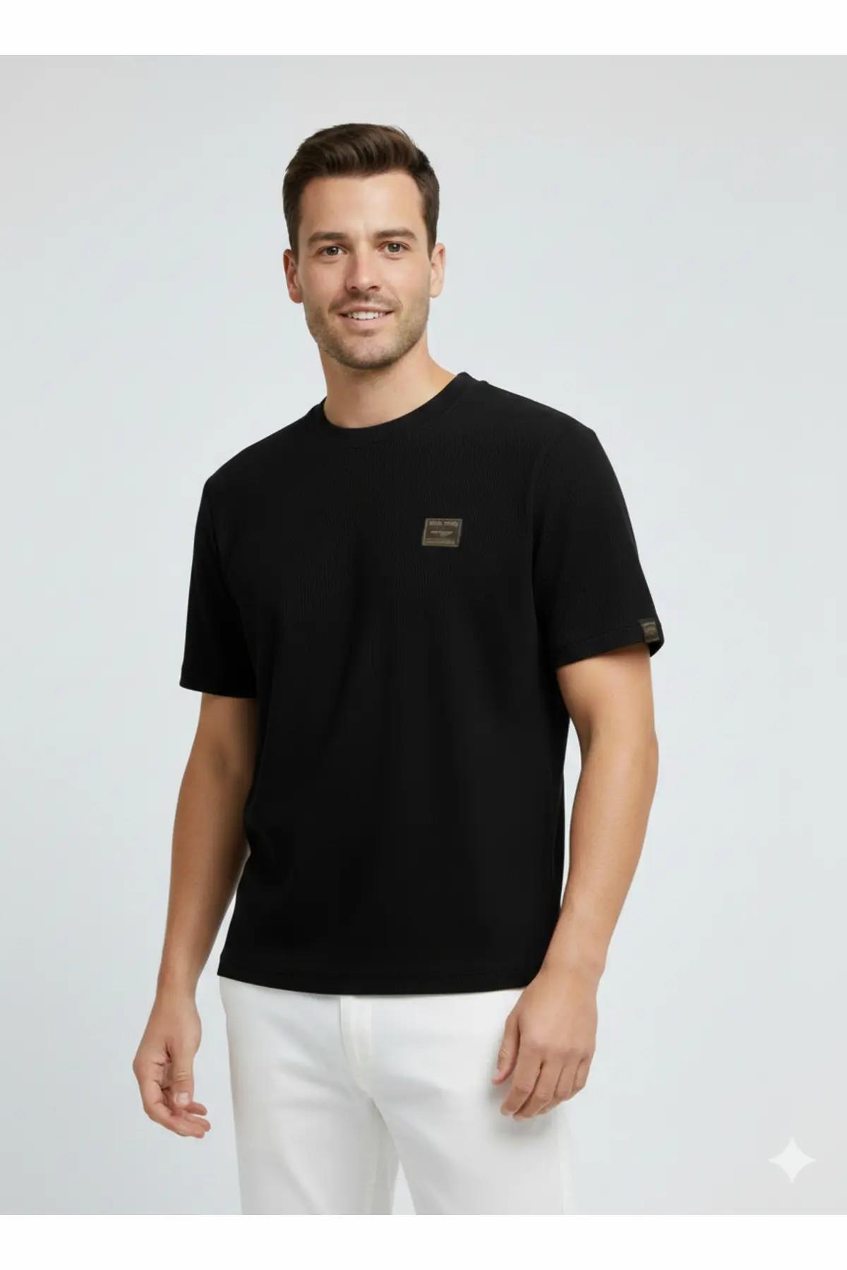 تی‌شرت JJDAYTONA یقه گرد مشکی جک اند جونز تی شرت Jack & Jones