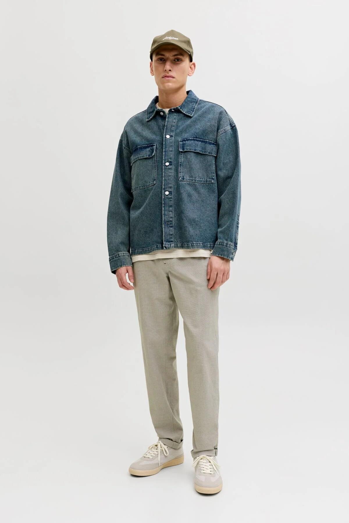 شلوار مردانه جک جونز تیس Solar Trapet Fit 12288605 جک اند جونز شلوار Jack & Jones