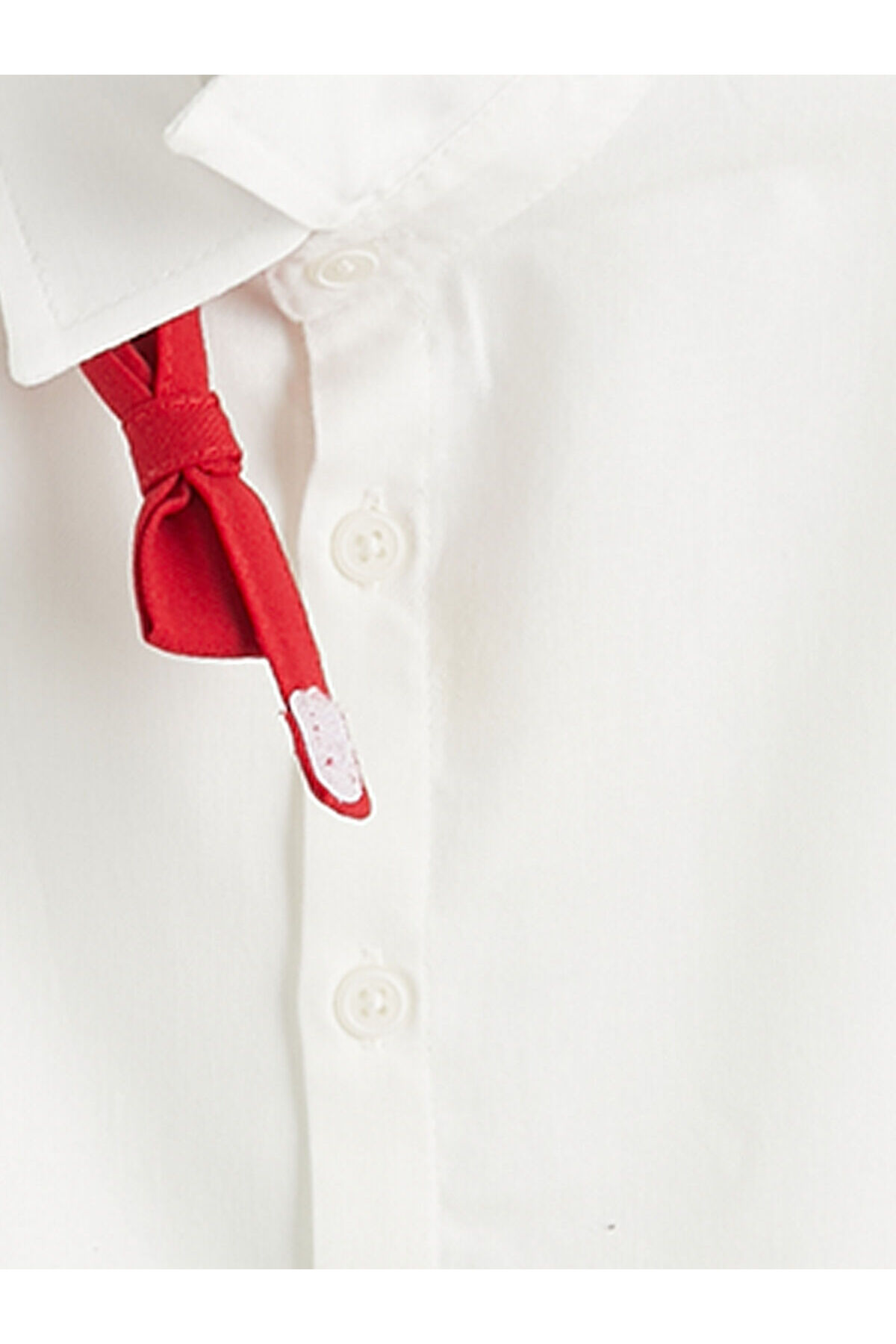 LC Waikiki Meral Collection Ekru Uzun Kollu Erkek Çocuk Gabardin Gömlek ve Papyon fotoğrafı 3 (önizleme)